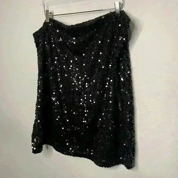 Avenue Modern Metallics Sequin Skirt 26/28 - Picture 2 of 4